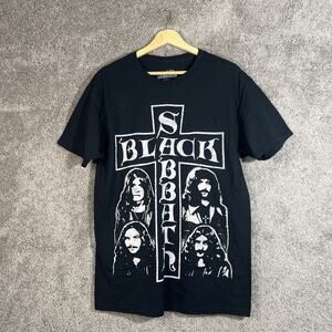 Black Sabbath T-Shirt Unisex Adult Medium Black Graphic Band Tee Rock Metal